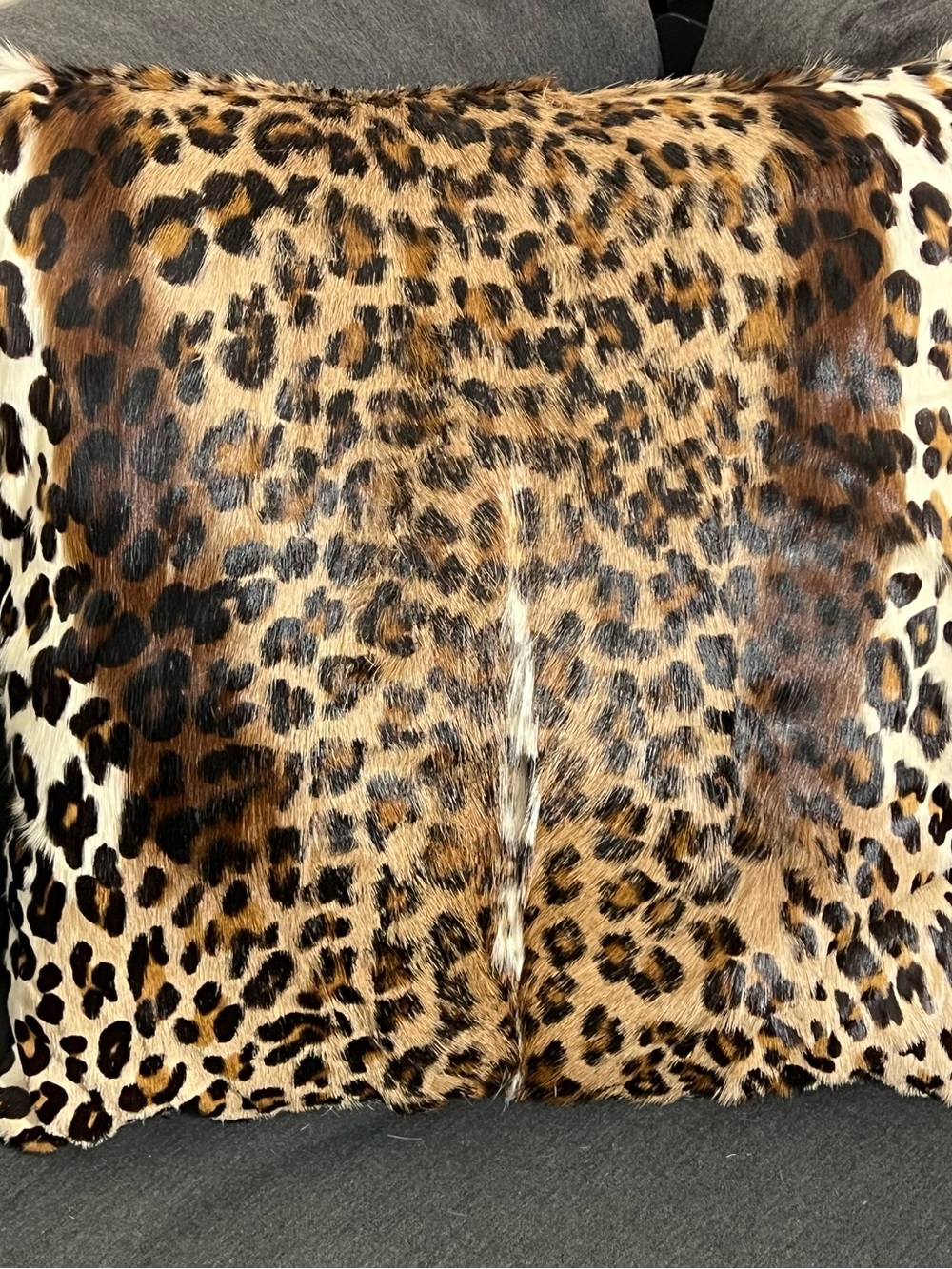 African Gazelle Leopard Tiger Decorative Throw Pillow - black velvet back